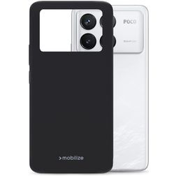 Mobilize Rubber Gelly POCO F6 Pro TPU flexible Carcasa - Matt Black