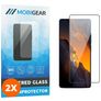 Mobigear Premium POCO F5 Cristal templado Protector de pantalla - Compatible con fundas - Negro (pack de 2)