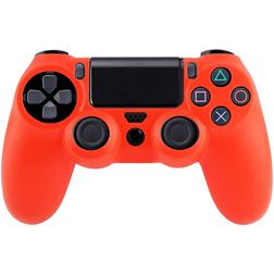 Mobigear Classic Slim Etui Elastyczny Silikon do Playstation 4 controller - Czerwony