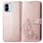 Mobigear Clover Xiaomi Redmi A1 4G Lompakkokotelo + Setelitasku - Ruusukulta