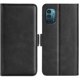 Mobigear Slim Magnet Nokia G11 Lompakkokotelo + Setelitasku - Musta