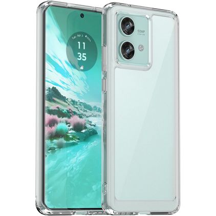 Mobigear Crystal Transparente Motorola Edge 40 Neo Funda Plástico rígido Carcasa - Transparente