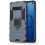 Mobigear Armor Ring Samsung Galaxy S10 Fodral Hårdplast Skal Stötsäkert med ringhållare - Marinblå
