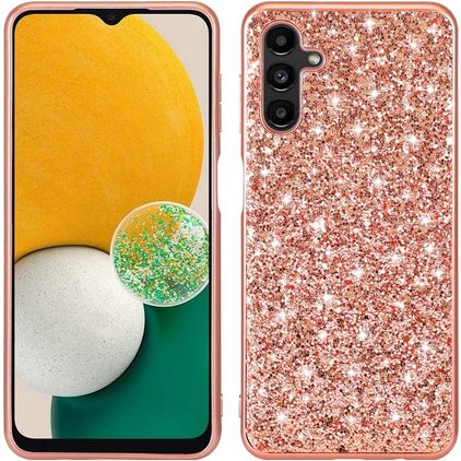 Mobigear Glitter Samsung Galaxy A54 Funda Plástico rígido Carcasa - Oro rosa