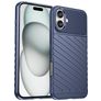Mobigear Groove iPhone 16 Plus TPU flexible Carcasa - Azul