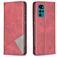 Mobigear Rhombus Slim Motorola Moto G22 Pungetui - Rød