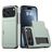 Mobigear Card iPhone 18 Pro Hard Case Back cover Shockproof with Card Holder - Dark Green