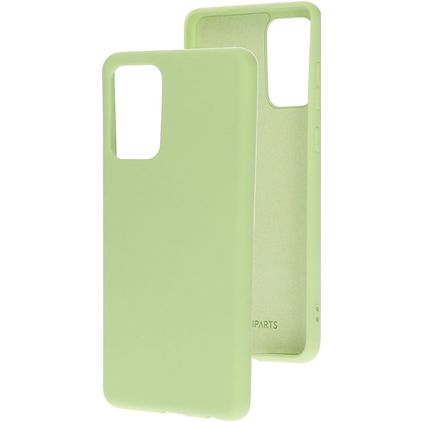 Mobiparts Samsung Galaxy A72 Silicona Carcasa - Pistache Green
