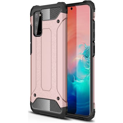 Mobigear Outdoor Samsung Galaxy S20 Plástico rígido Capa traseira Antichoque - Rosa dourado