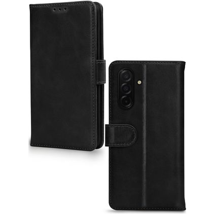 Mobilize Wallet Samsung Galaxy A26 Ægte læder Pungetui med Seddelrum - Sort