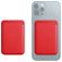 Mobigear Wallet Kortholder - 3 kort - MagSafe-kompatibel - Rød