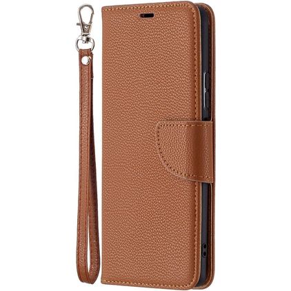 Mobigear Excellent Xiaomi Redmi Note 10 Pro Pungetui med Seddelrum - Cognac