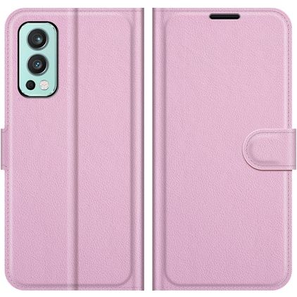 Mobigear Classic OnePlus Nord 2 Funda tipo libro Cartera - Rosa