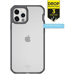 ITSKINS HybridFrost iPhone 12 Pro Max Hårdt Bagsidecover Stødsikkert - Sort