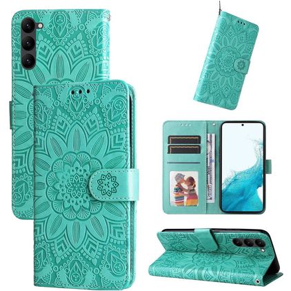 Mobigear Sunflower Samsung Galaxy S23 Wallet case - Green