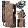 CaseMe 008 Samsung Galaxy S23 FE Funda tipo libro 2 en 1 con carcasa extraíble Cartera - Marrón