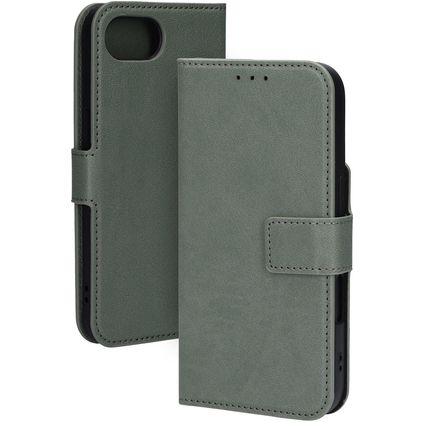 Mobiparts Classic Wallet iPhone 16e MagSafe Funda tipo libro - Stone Green