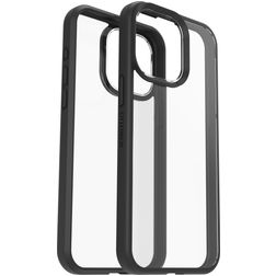 OtterBox React iPhone 15 Pro Max Hårdt Bagsidecover Stødsikkert - Gennemsigtig / Sort