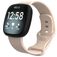 Mobigear Sport Dual Silikon Fitbit Versa 3 Armband Stiftspänne - Rosa