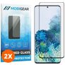 Mobigear Curved Samsung Galaxy S20 Plus Cristal templado Protector de pantalla - Compatible con fundas - Negro (pack de 2)