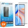 Mobigear Curved OPPO Reno 4 Pro 5G Tempered Glass Screen Protector - Case Friendly - Black (3-Pack)