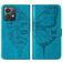 Mobigear Butterfly Motorola Moto G84 Pungetui med Seddelrum - Blå