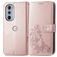 Mobigear Clover Motorola Edge 30 Pro Wallet case - Rose Gold