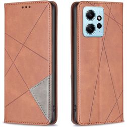 Mobigear Rhombus Slim Xiaomi Redmi Note 12 Pungetui - Brun