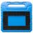 Xccess Kids Guard iPad 9 (2021) Cover per tablet per bambini con maniglia - Blu