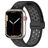 Mobigear Sport Plus Mag Silikone Apple Watch Urrem Magnetlås - 42/41/40/38 mm - Sort / Grå