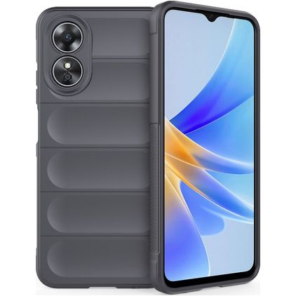 Mobigear Bumpy OPPO A17 Flexibel TPU Skal - Koksgrå