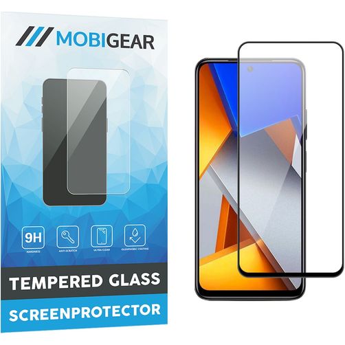 Mobigear Premium POCO M4 Pro 4G Tempered Glass Screen Protector - Case Friendly - Black