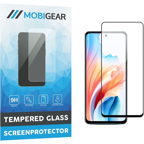 Mobigear Premium OPPO A38 Vidro temperado Película de ecrã - Compatível com capas - Preto