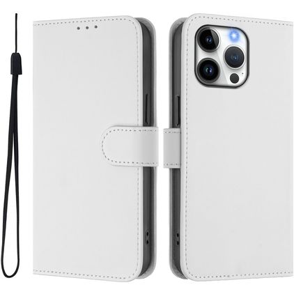 Mobigear Urban Wallet iPhone 16 Pro Max Cover a libro portafoglio - Bianco