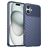 Mobigear Groove iPhone 16 Plus TPU flexível Capa traseira - Azul