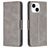Mobigear Excellent iPhone 15 Funda tipo libro Cartera - Gris