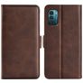 Mobigear Slim Magnet Nokia G11 Plånboksfodral med sedelfack - Brun