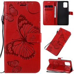 Mobigear Butterfly Samsung Galaxy S10 Lite Lompakkokotelo + Setelitasku - Punainen