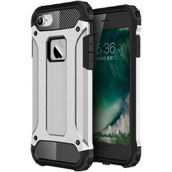 Mobigear Outdoor iPhone SE (2020) Kova Suojakuori Iskunkestävä - Hopea