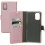 Mobiparts Saffiano Wallet Samsung Galaxy A71 Plånboksfodral med sedelfack - Rosa