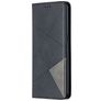 Mobigear Rhombus Slim OPPO Reno 4 Funda tipo libro - Negro