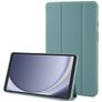 Mobigear Tri-Fold Gel Samsung Galaxy Tab A9 (2023) TPU / Pele sintética Capa livro - Verde
