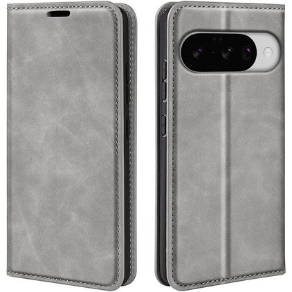 Mobigear Retro Slim Google Pixel 10 Funda tipo libro Cartera - Gris