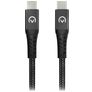 Mobilize Strong Nylon USB-C til USB-C Kabel 1 m - Sort