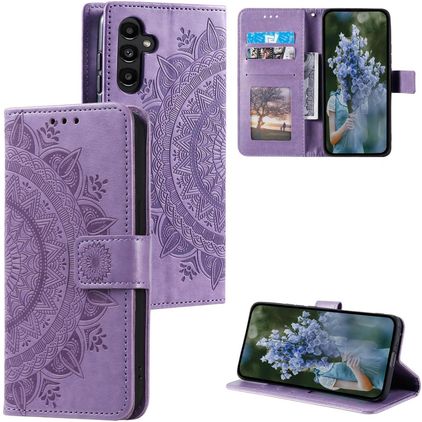 Mobigear Mandala Samsung Galaxy S25 FE Plånboksfodral med sedelfack - Lila