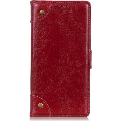 Mobigear Ranch Motorola Moto G60s Wallet case - Burgundy