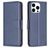 Mobigear Excellent iPhone 15 Pro Pungetui med Seddelrum - Blå