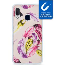 My Style Magneta Samsung Galaxy A20e Flexible TPU Back cover - Feathers