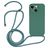 Mobigear Lanyard iPhone 15 Plus Silikon Etui ze smyczą - Zielony