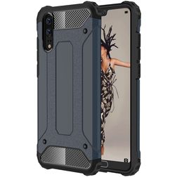 Mobigear Outdoor Huawei P20 Plástico rígido Capa traseira Antichoque - Azul marinho